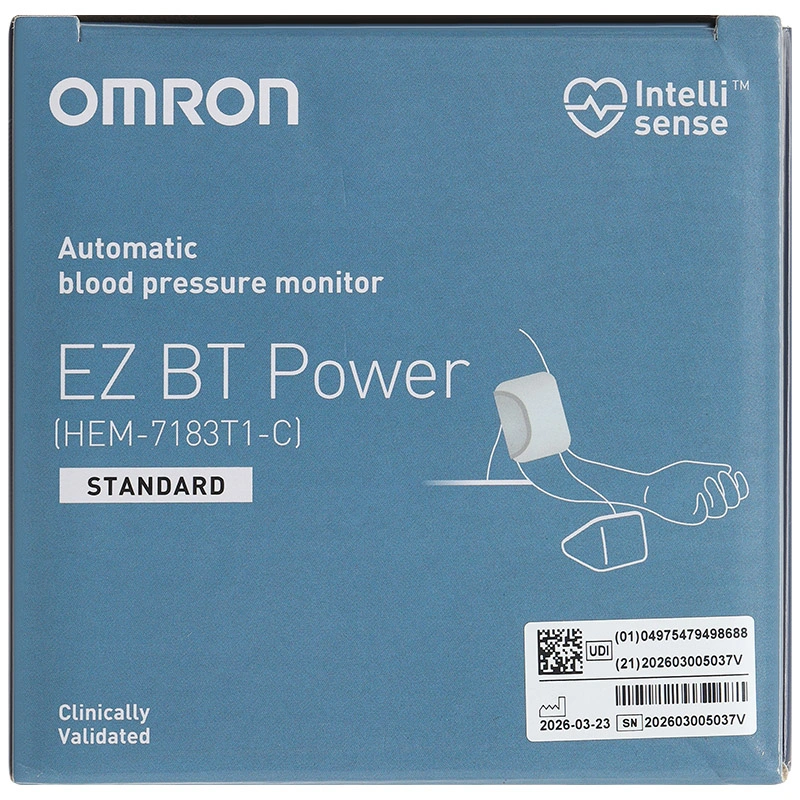 Máy đo huyết áp bắp tay Ez Bt Power Omron HEM-7183T1-C - 12